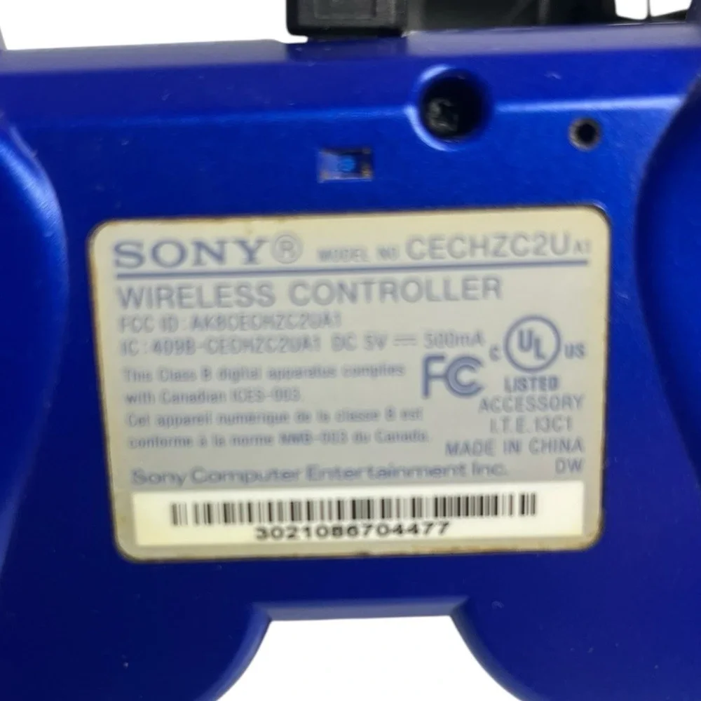Genuine OEM Sony PlayStation 3 PS3 Blue DualShock 3 Controller Wireless CECHZC2U
